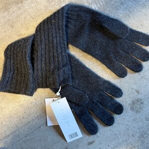 Vince Charcoal Cashmere Gloves